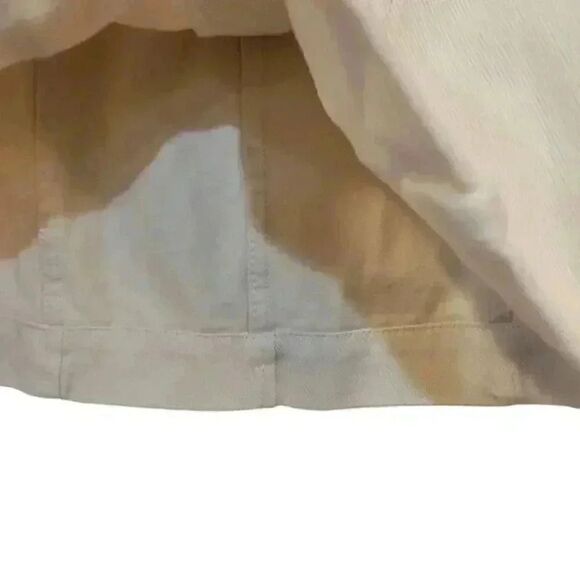 Banana Republic Women's Ivory Twill Cotton Button Front Mini Skirt NEW - Picture 7 of 12